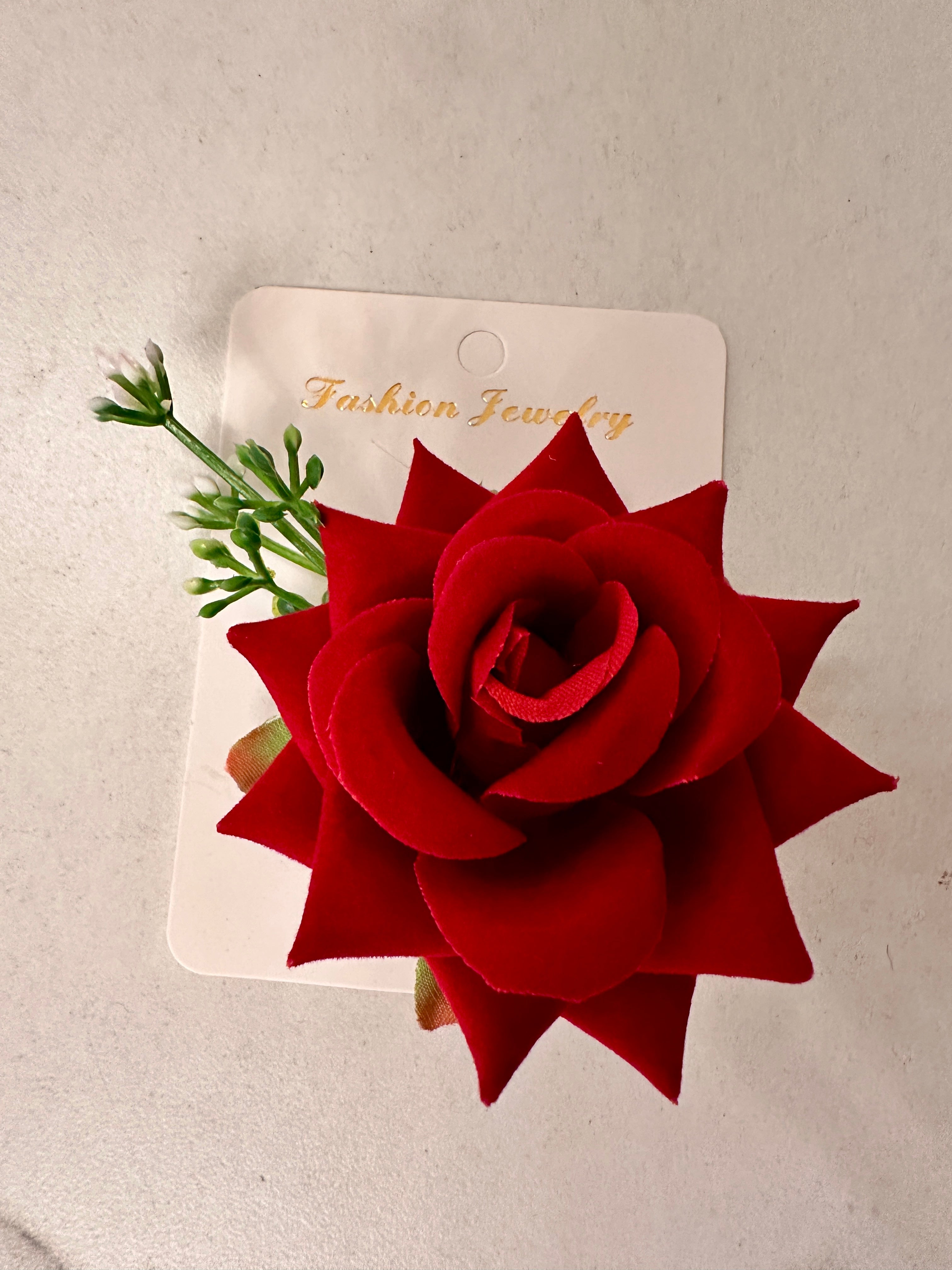Rose brooch-Hair Design